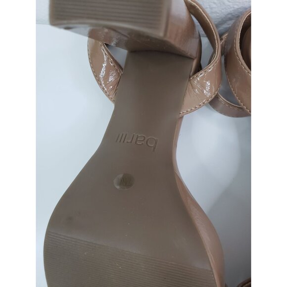 Bar III Womens Ivy Patent Ankle Strap Platform Sandals in Camel Patent - Size 7 - Picture 7 of 8
